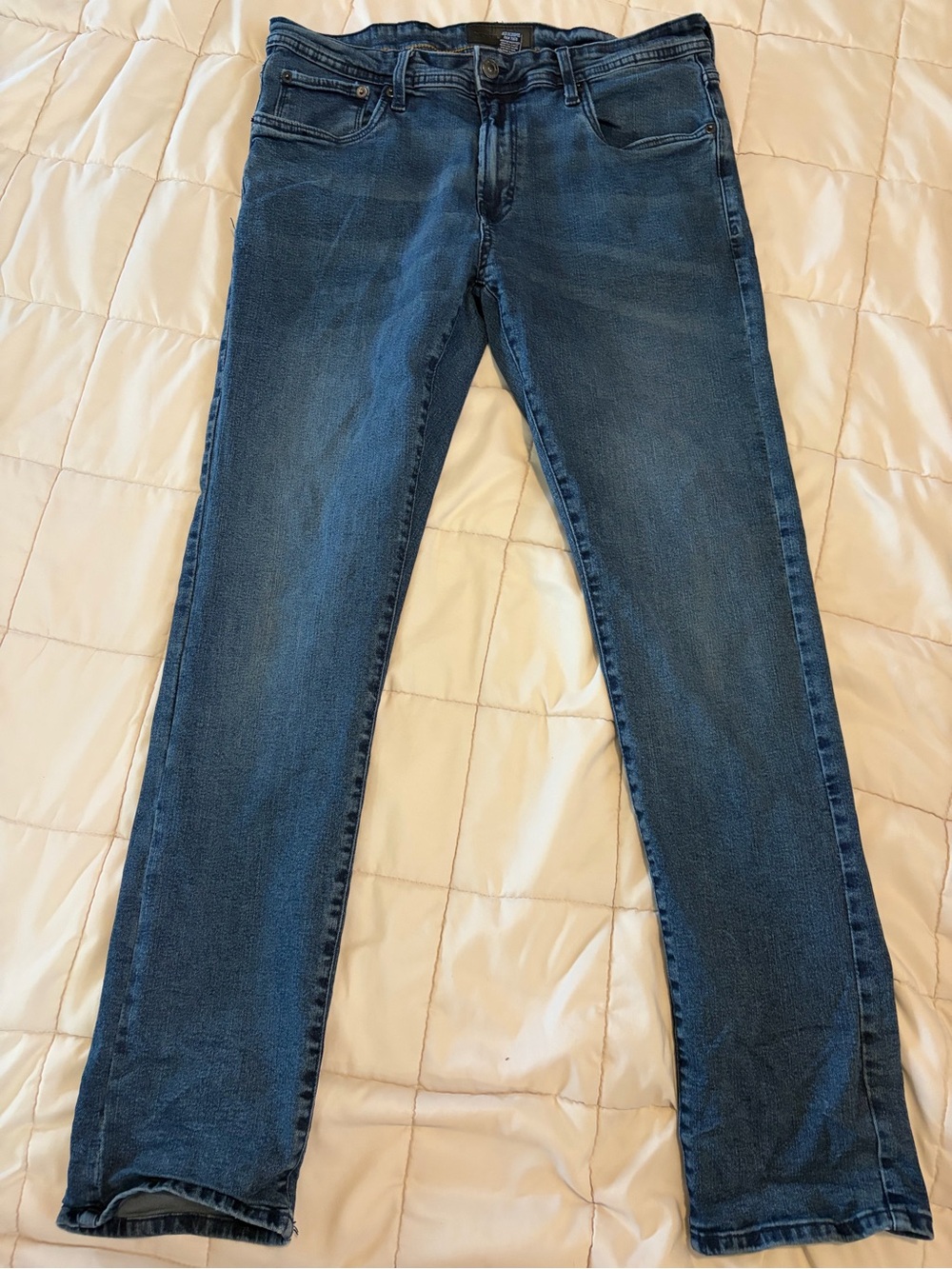 Men's Skinny Jeans in Dark Indigo Blue